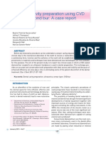 Ultrasonic Cavity Preparation Using CVD Coated Diamond Bur A Case Report