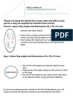 Interlink Direct - Send A Parcel - Print Label