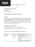 Unidad 111. Principales Problemas de La Etica