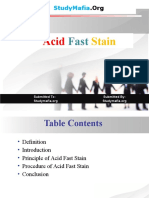 Acid Fast Stain