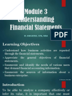 Module 3 - Understanding Financial Statements PDF