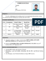 Shubham Tamrakar Resume