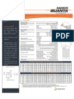 Battery VRLA - Amaron Quanta 12V 26ah 12AL26 Datasheet