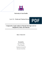 Comparative Legal Analysis of Special Marriage Laws in Bangladesh, India, and Pakistan