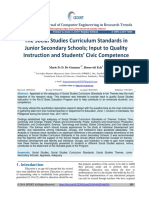 The Social Studies Curriculum Standards