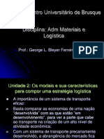 Unidade 5. Estratégia de Transporte - Parte 1