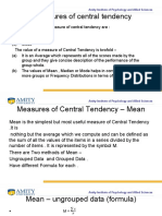 Central Tendency