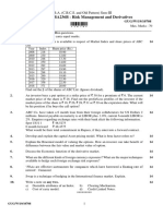 Year - M.B.A. (C.B.C.S. and Old Pattern) Sem-III Subject - PCB3EB2 - MBA236B - Risk Management and Derivatives