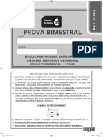 Prova - PH - EF 1 - Avaliação de Aprendizagem - 2º Ano - P4 - Multidisciplinar - AL - 2022