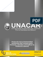 Protocolo de La Universidad Autonoma Del Carmen para Prevenir Atender y Er... Aboral