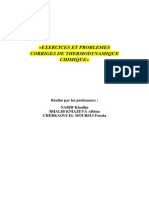 Exercices Et Problemes Corriges de Therm PDF