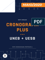 CRONOGRAMA PLUS (UNEB+UESB) - MAIO - 2020 - by Naty Araujo