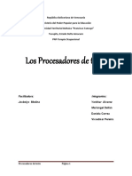 Procesadores de Texto