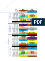 Horario de Bachillerato Modificado