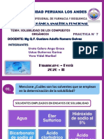 Practica 7 - Solubilidad de Los Compuestos Orgánicos - Grupo 8 PDF