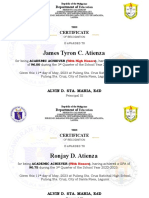 G9 Rizal Certificate