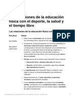 Las Relaciones de La Educacin Fsica Con El Deporte La Salud y El Tiempo Libre