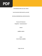 Ficha - Proyecto Evaluación y Diagnóstico (Clínica, Educativa, Clínica Educativa, Forense)