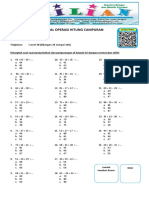 Operasi Hitung Campuran Level 3B Bilangan 20 Sampai 100 Pilihan Ganda PDF