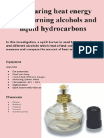 Energy From Liquid Alcohols & Hydrocarbons