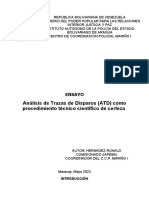 Ensayo Analisis de Trazo de Disparo (Atd)