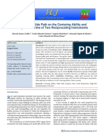 Effects of Glide Path On The Centering Ability and Preparation Time of Two Reciprocating Instruments