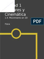 Unidad 1 Vectores y Cinemática: 1.4. Movimiento en 2D