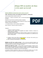 Politiques RH en Matière de Bien - Être Au Travail