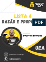 Lista 4 - Razão e Proporção