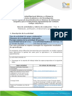 Guía de Actividades y Rúbrica de Evaluación - Unidad 7 y 8 - Fase 4 - Modelación, Zonificación y Ordenamiento Agroambiental