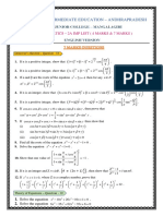 Mathematics - 2a Imp List 2023 PDF