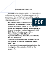 Outline XIII - Accountability of Public Officers