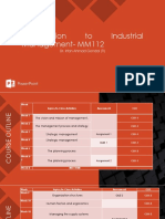 Lec 1 Introduction To Industrial Management - MM112