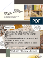 21st Conventional and 21st Century Genres Week 3 PDF