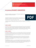 Factsheet Interdisc Linguistics