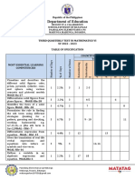 Third Quarterly Test in Mathematics