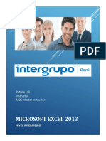 MICROSOFT EXCEL 2013 NIVEL INTERMEDIO Pa