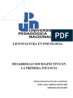 Desarrollo Socioafectivo en La Primera Infancia