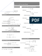 FormulaSheet Stat 124