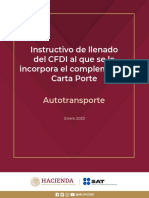 Instructivo de Llenado Carta Porte