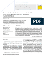 Design and Analysis of Helium Brayton Power Cycle For HiPER Reactor PDF