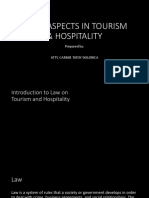 1 - Introduction To Law On Tourism and Hospitality