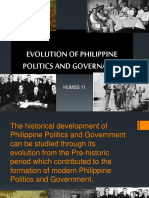 Evolution of Philippine Politics and Governance