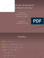 Second Law Analysis of Plate Heat Exchange: Submitted By: Waleed Zaki Al-Jumaydi Sami Farag Al - Refai