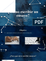 Cómo Escribir Un Ensayo