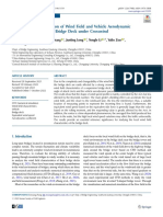 CFD Numerical Simulation of Wind Field and Vehicle Aerodynamic Characteristics On Truss Bridge Deck Under Crosswind