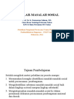 3.3 Masalah-Masalah Sosial