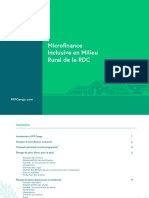 Microfinance en Milieu Rural de La RDC PDF