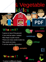 Fruit and Vegetable Riddles Teacher Switcher