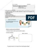 Planificacion Proyectos de Tecnologia 1° Basico